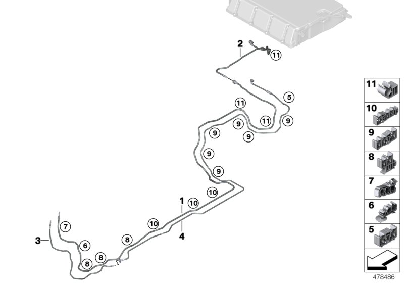 Kraftstoffleitung/Befestigungsteile