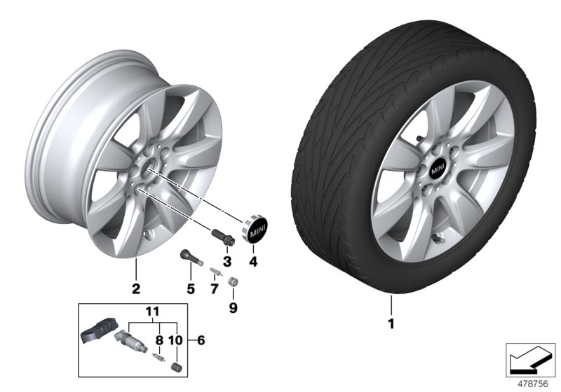 MINI obr.lekk.Imprint Spoke 530 - 17"