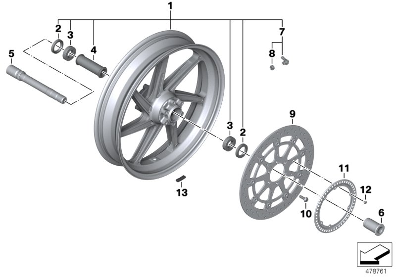 Forged wheel, front