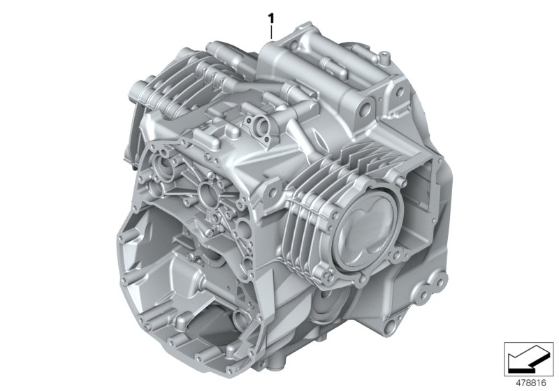 Delmotor / Cylinder med kolv