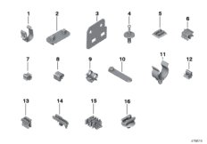 Various cable holders