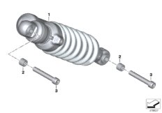 Jambe de suspension ESA arrière