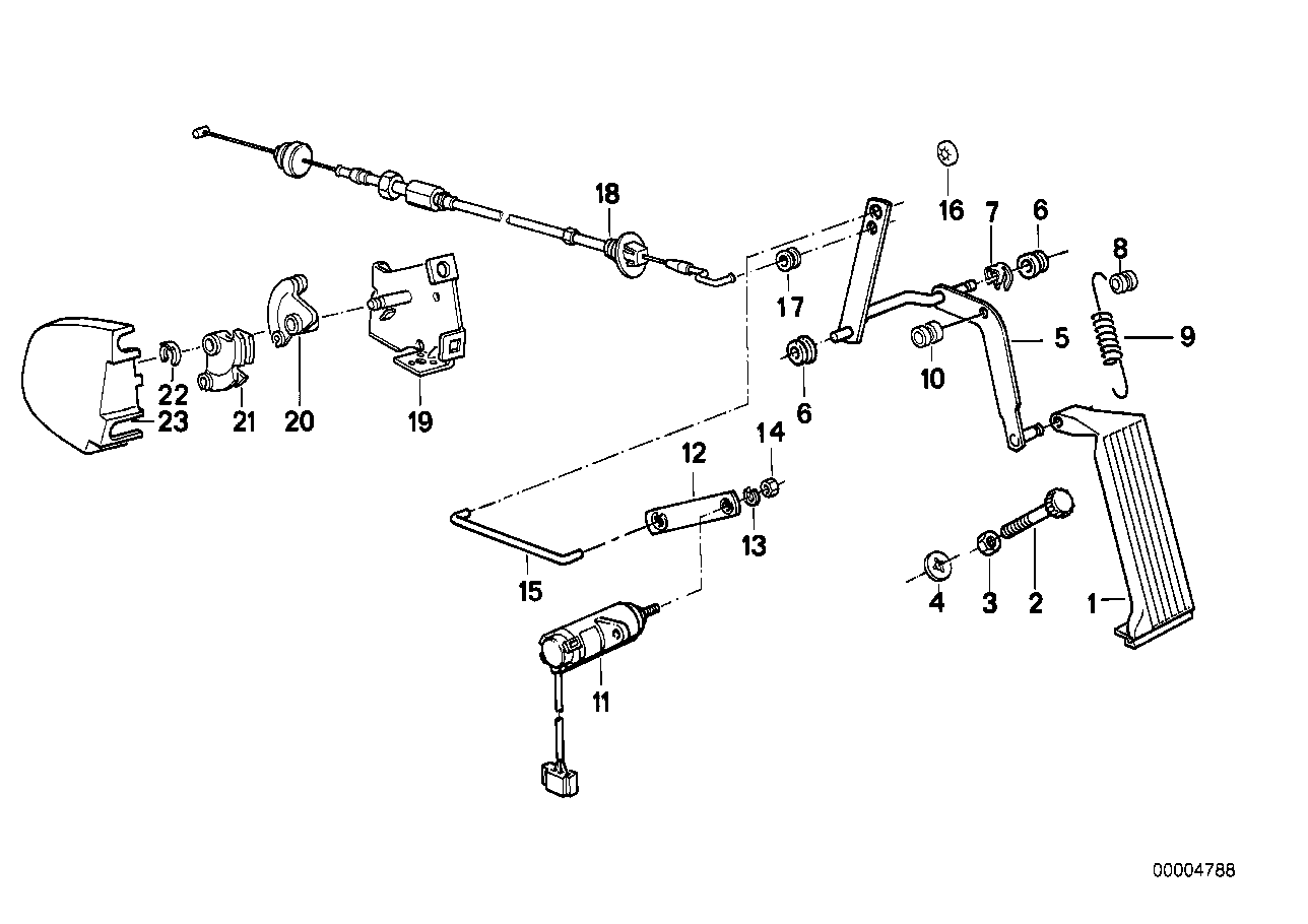 Gaspedal-potentiometer