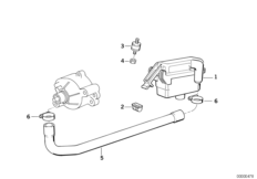 Réduct. gaz d'échappement - Pompe à air