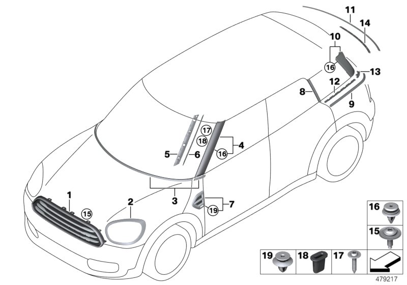 exterior trim / grille