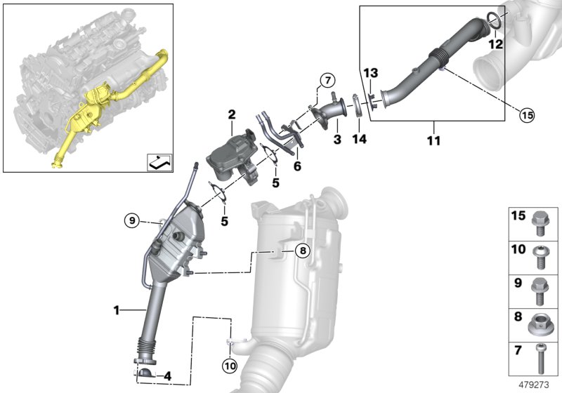 Reducción gas de escape refrigeración