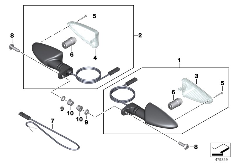 Blinkleuchten hinten