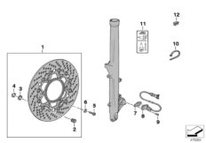 Vorderradbremse ABS