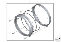 Koplampafdekking Machined