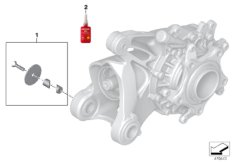 Kryt lož.úhlové převodovky Machined