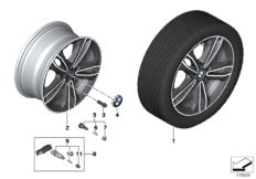 BMW LA wheel double spoke 549 - 17"