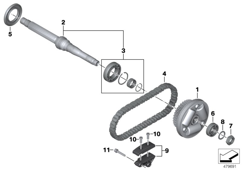 Primary shaft