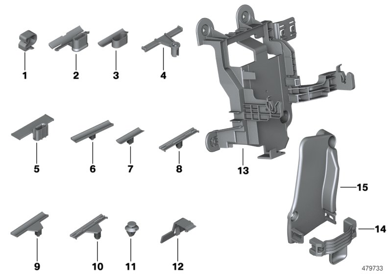 Various cable holders