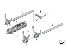 6 Gang Getriebe-Schaltungsteile