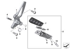 Ayaklık plakası/Ayak pedalı Ön