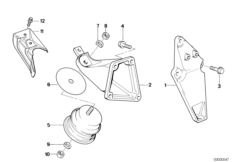 Motor askısı/Motor titreşim damperi