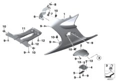 Faros adicionales moldura del radiador