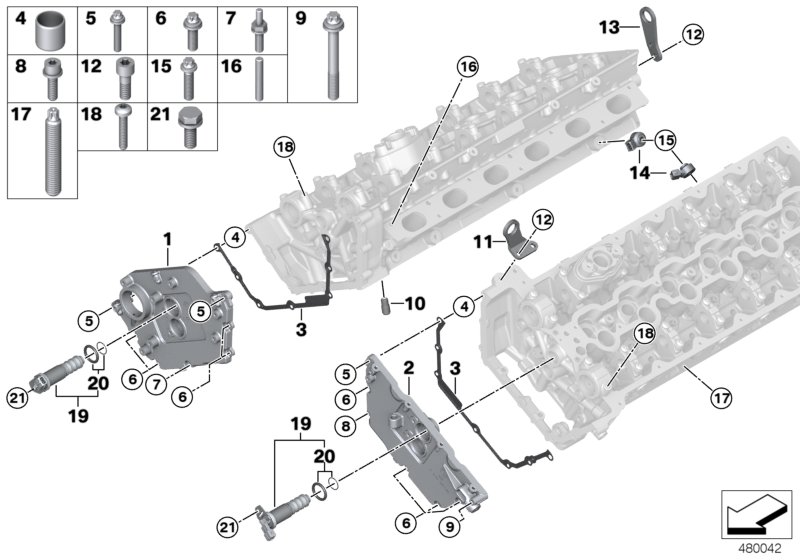 Cylindertopp monteringsdetaljer