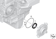 Gearbox housing/mounting parts/gaskets