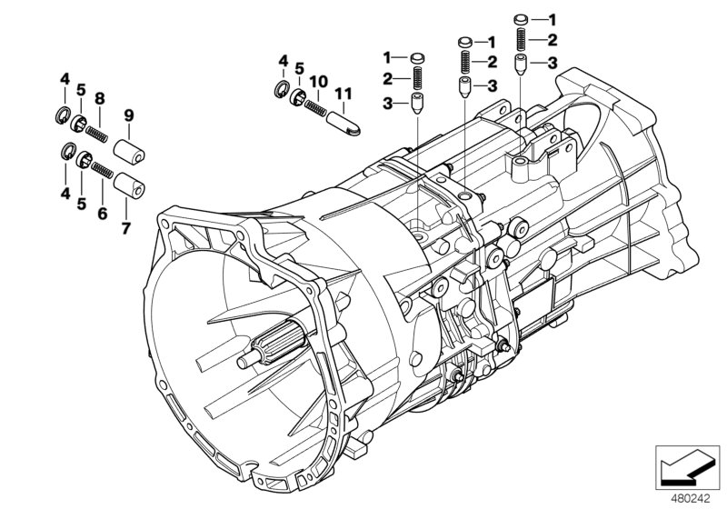 GS5-39DZ AWD, inner gearshift parts