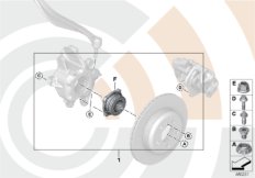 Kit réparation roulement de roue arrière