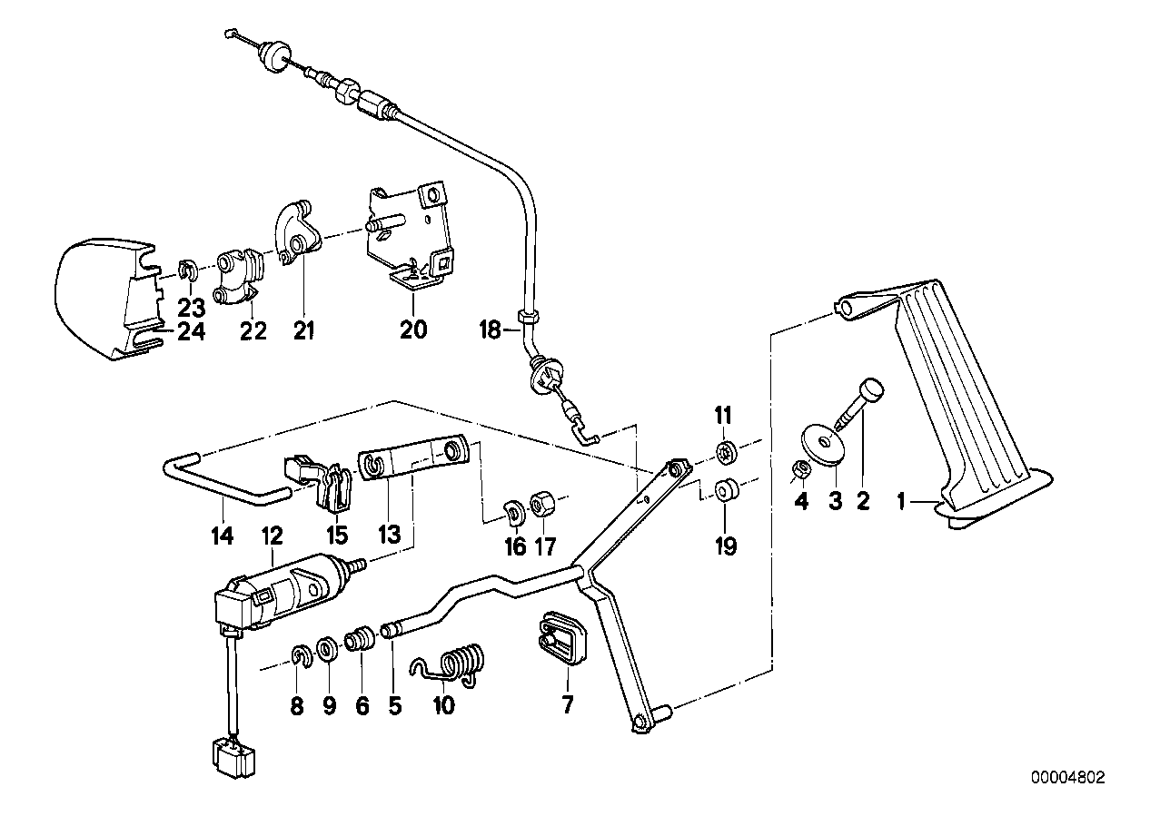 Potentiomètre de pédale d'accélérateur