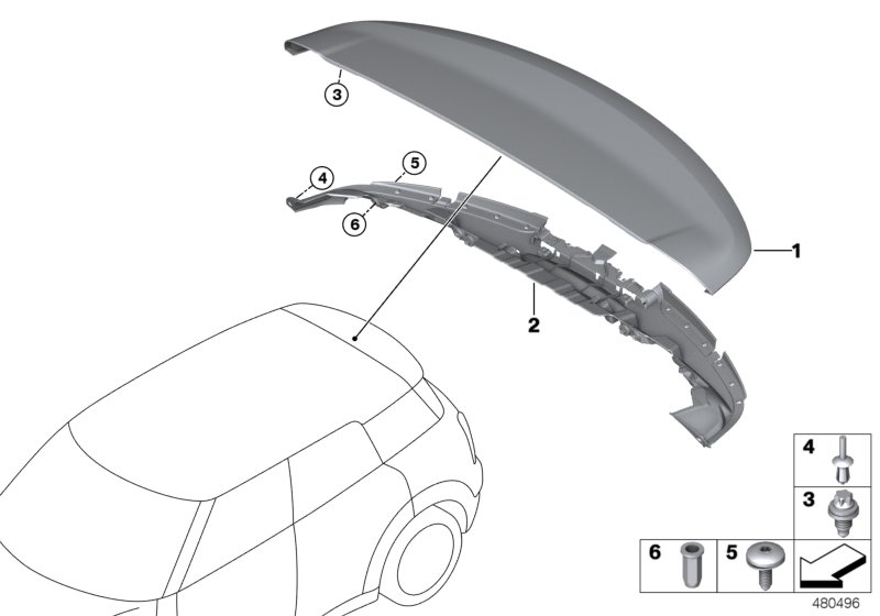 Retrofitting rear spoiler JCW