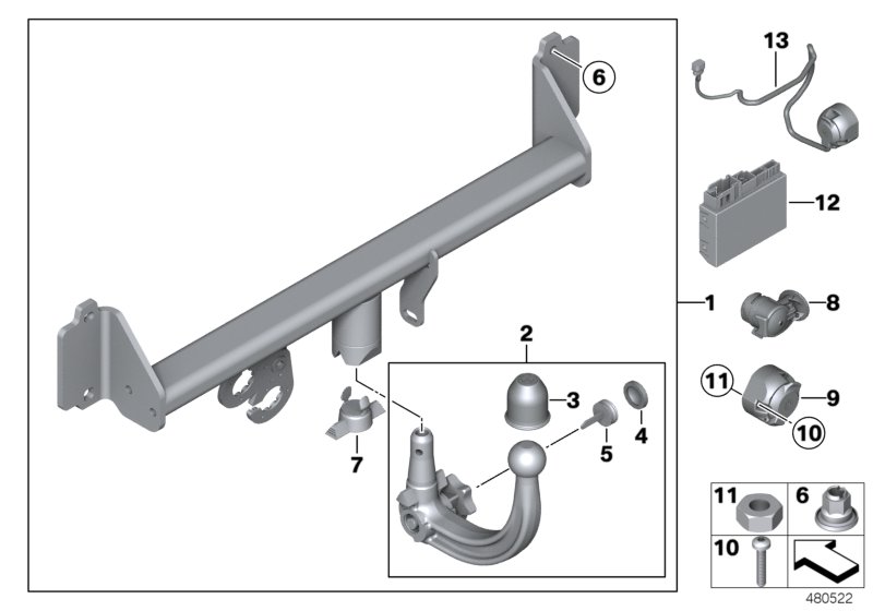 Dispositif d'attelage amovible