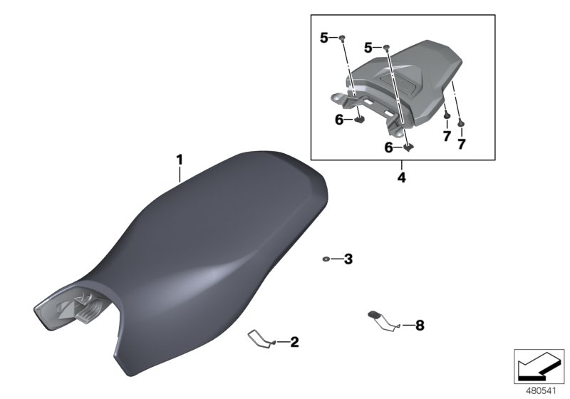 Rallye seat with luggage plate