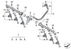 Valves/Pipes of fuel injection system