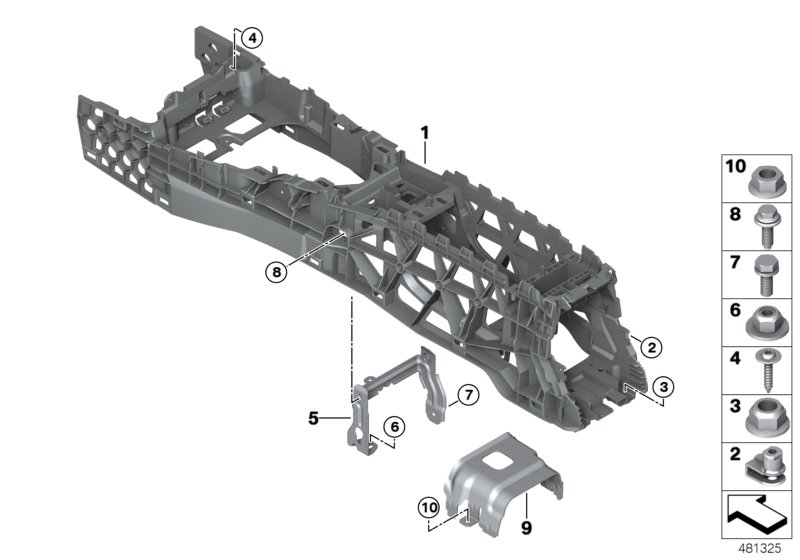 Carrier, centre console