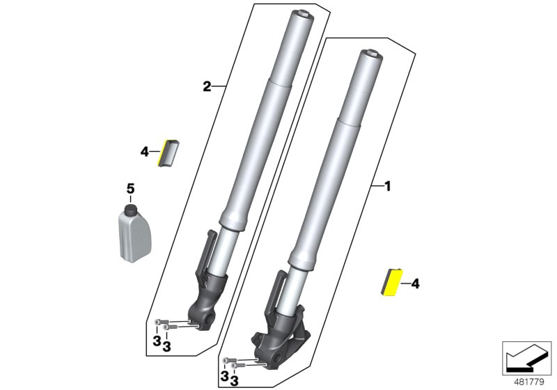 Fourreau de fourche