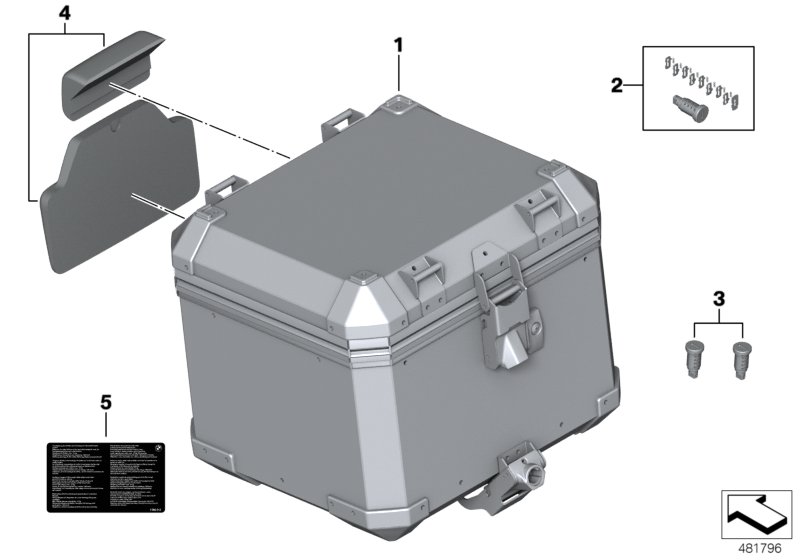 Topcase de alumínio