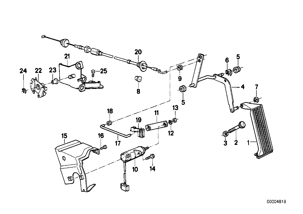 Pedale acceleratore-potentiometro