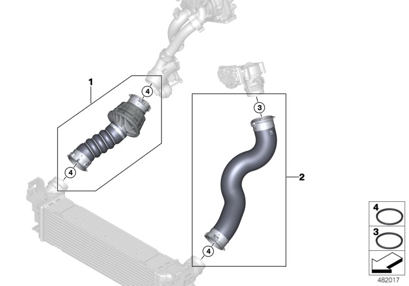 Charge-air duct