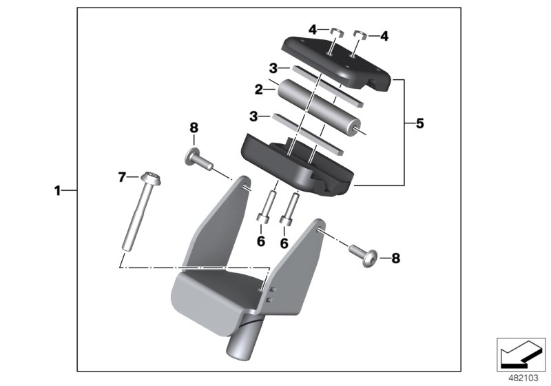 Mounting parts, BMW Navigator