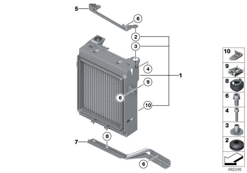 Radiatore olio motore