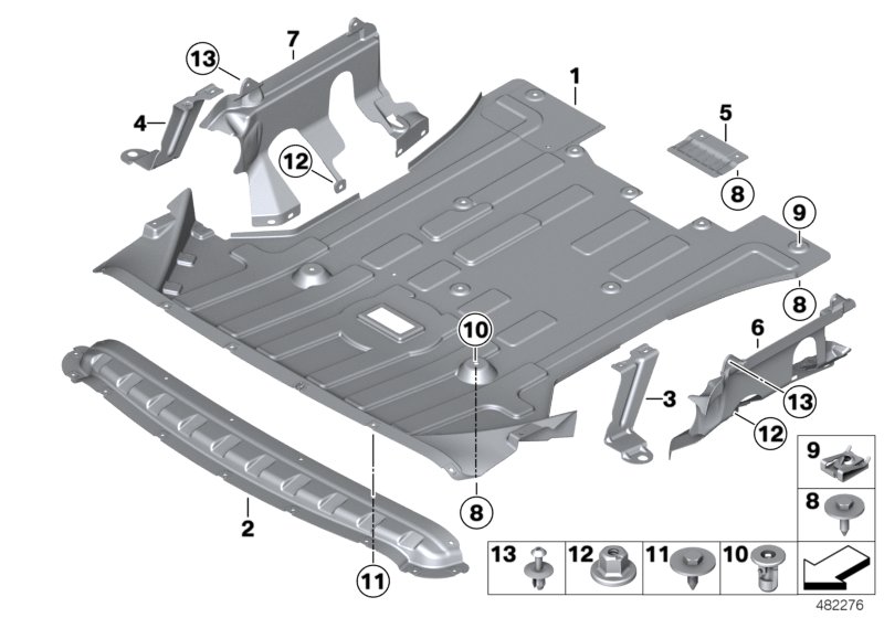 Avskerming motorruimte