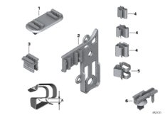 Diversos soportes de cables