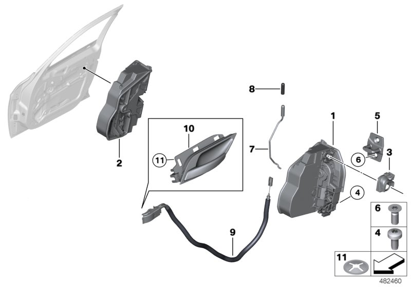 Front door control/door lock