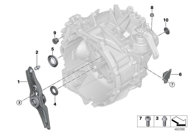 Single gearbox parts GS6-58BG