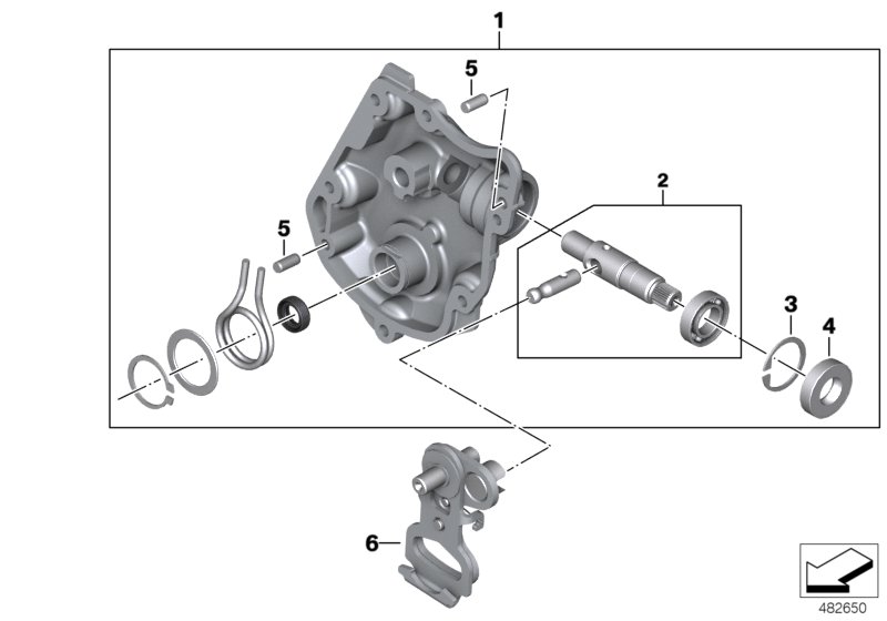 Shift control housing cover