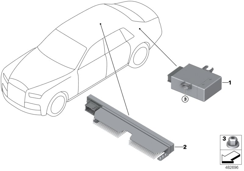 Boîtier électronique ciel étoilé