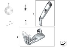 HP titanium uitlaatsysteem