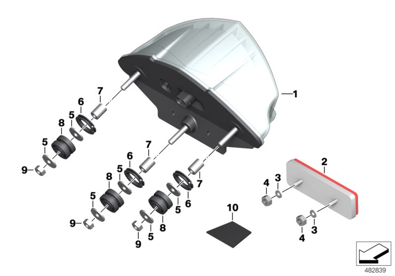 Gruppo ottico posteriore a LED