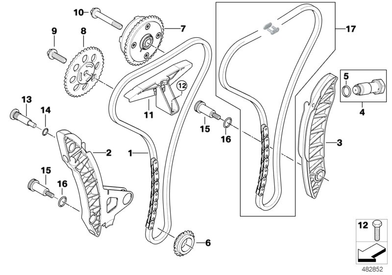 Timing and valve train-timing chain