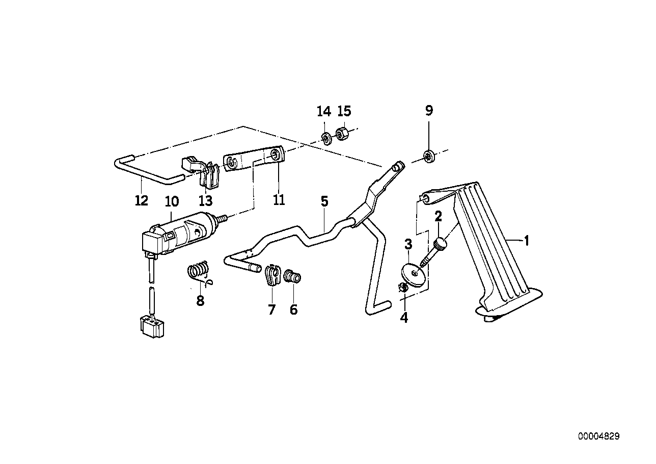 Potentiomètre de pédale d'accélérateur