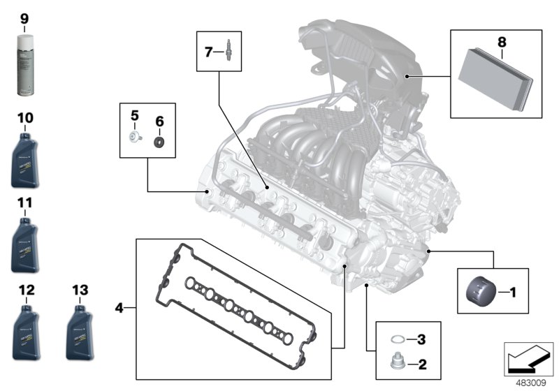 Serviço mudança óleo motor / inspeção