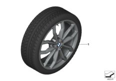 Winter wheel with tyre M Y-spoke 711M