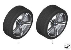 Winter wheel&tyre M double spoke 705M